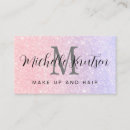 Search for purple glitter business cards Makeup artist hair stylist