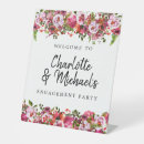 Search for floral engagement party signs Welcome