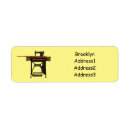 Search for stitching return address labels Sewing
