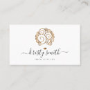 Search for curly hair business cards Woman