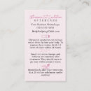 Search for body sculpting business cards Aftercare