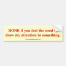 Search for funny honk bumper stickers Honking