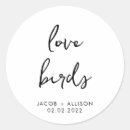 Search for love bird wedding stickers Modern
