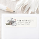 Search for book lovers return address labels Floral