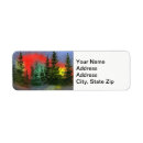 Search for tree lights return address labels Watercolor