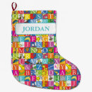 Search for alphabet letter christmas stockings Kids
