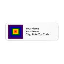 Search for squares return address labels Geometric pattern