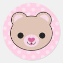 Search for kawaii teddy bear stickers Pink