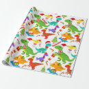 Search for dinosaur christmas wrapping paper Triceratops