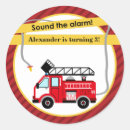 Search for fire truck birthday stickers Party