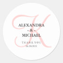 Search for monogram bridal shower stickers Simple