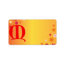 Search for letter m return address labels Flower