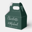 Search for emerald wedding favour boxes Simple