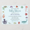 Search for sea creature baby shower invitations Under the sea