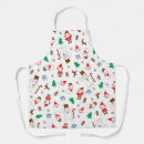 Search for winter kitchen aprons Santa