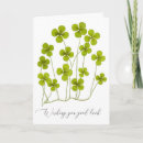 Search for four note cards Green