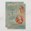 Search for vintage mermaid invitations Under the sea