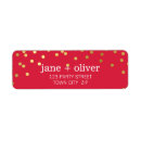 Search for red polka dot return address labels Cute