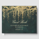 Search for gold wedding guest books Emerald green