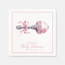 Search for pink baby shower napkins Whimsical