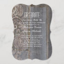 Search for country western lace wedding invitations Barn wood