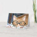 Search for cat in glasses cards Tabby
