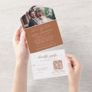 Search for terracotta wedding invitations Modern elegant