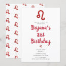 Search for leo birthday invitations Horoscope