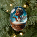 Search for snow globe christmas tree decorations Angel