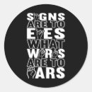 Search for american sign language stickers Hearing impaired