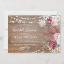 Search for rustic barn wood bridal shower invitations Bohemian