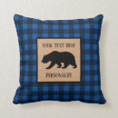 Search for bear cushions Buffalo plaid