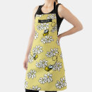 Search for daisy pattern aprons Black