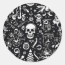 Search for black and white skull stickers Gothic