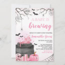 Search for halloween baby shower invitations A baby is brewing