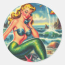 Search for vintage mermaids stickers Beach