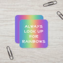 Search for cheerful business cards Rainbow colours