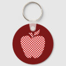Search for red apple key rings Whimsical
