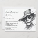 Search for eerie halloween invitations Black and white