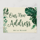 Search for tropical moving announcement cards We've moved