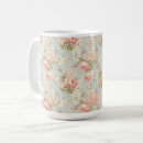 Search for vintage floral monogram mugs Whimsical
