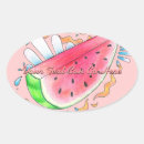 Search for fruit oval stickers Colourful