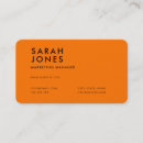 Search for neon orange business cards Minimalist