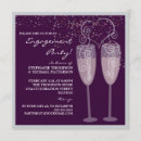 Search for champagne engagement party invitations Bubbly