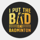 Search for badminton design stickers Shuttlecock