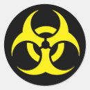 Search for yellow biohazard stickers Symbol