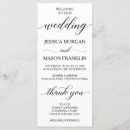 Search for traditional wedding programs Classic