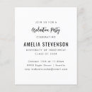 Search for black and white graduation invitations Simple