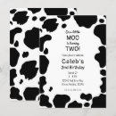 Search for moo cow birthday invitations Cowboy