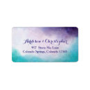 Search for turquoise wedding return address labels Purple